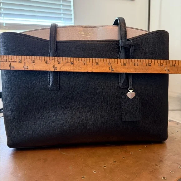 Kate Spade Black Leather Handbag - Picture 3 of 7